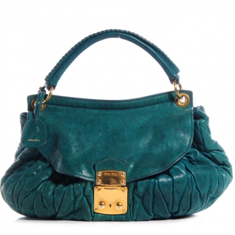 Miu Miu Nappa Matelasse Flap Bag